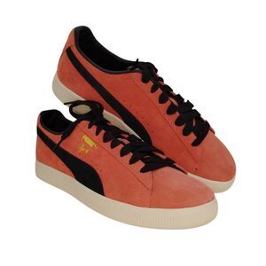 Puma Clyde OG Mens NEW w/Tags Salmon Frosted & Black Leather Sneakers - sz. 9